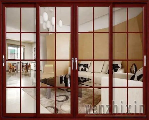 Aluminum Glass Sliding Door Exterior Double Glazing Aluminum Profile For Sliding door And Window