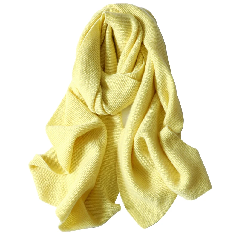 Hot Selling 100% Cashmere Knitted  Scarf Cashmere Scarves For Women.