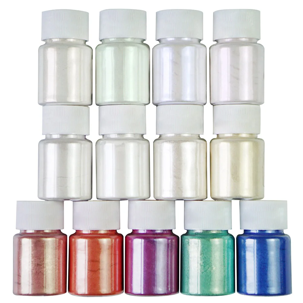 
Mica Pigment Powder Jar Set for DIY Soap Making and Epoxy Resin 