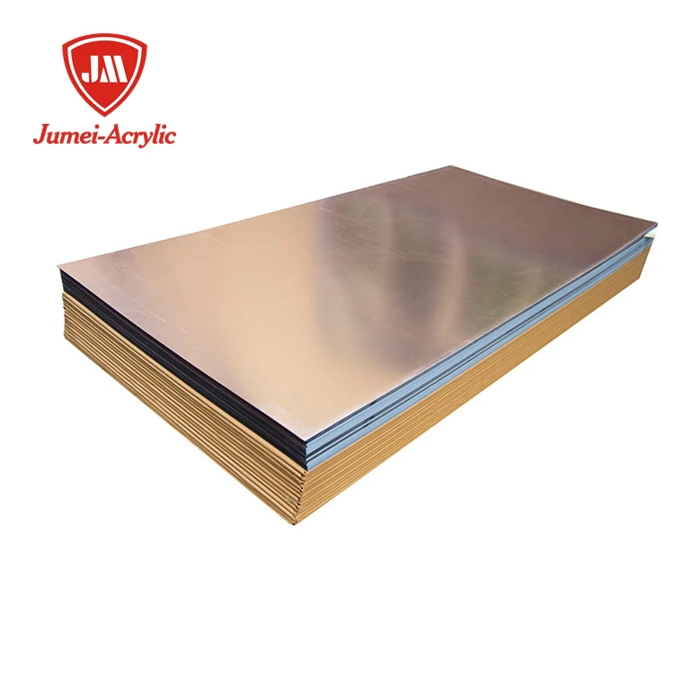 JUumei 1mm 2mm 3mm 4mm 5mm 6mm Thick Rose Gold Silver Acrylic Mirror Sheet Manufacturer Factory