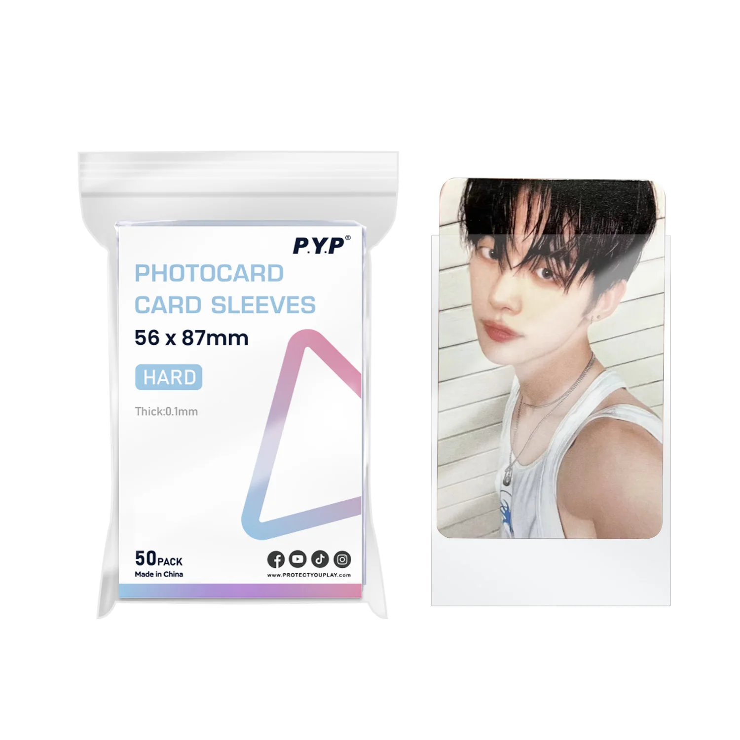 Popcorn Games Premium Clear Slim Photocard Sleeves Hard Soft for Kpop Confetti Deco Polcos Popcorn Card Sleeves