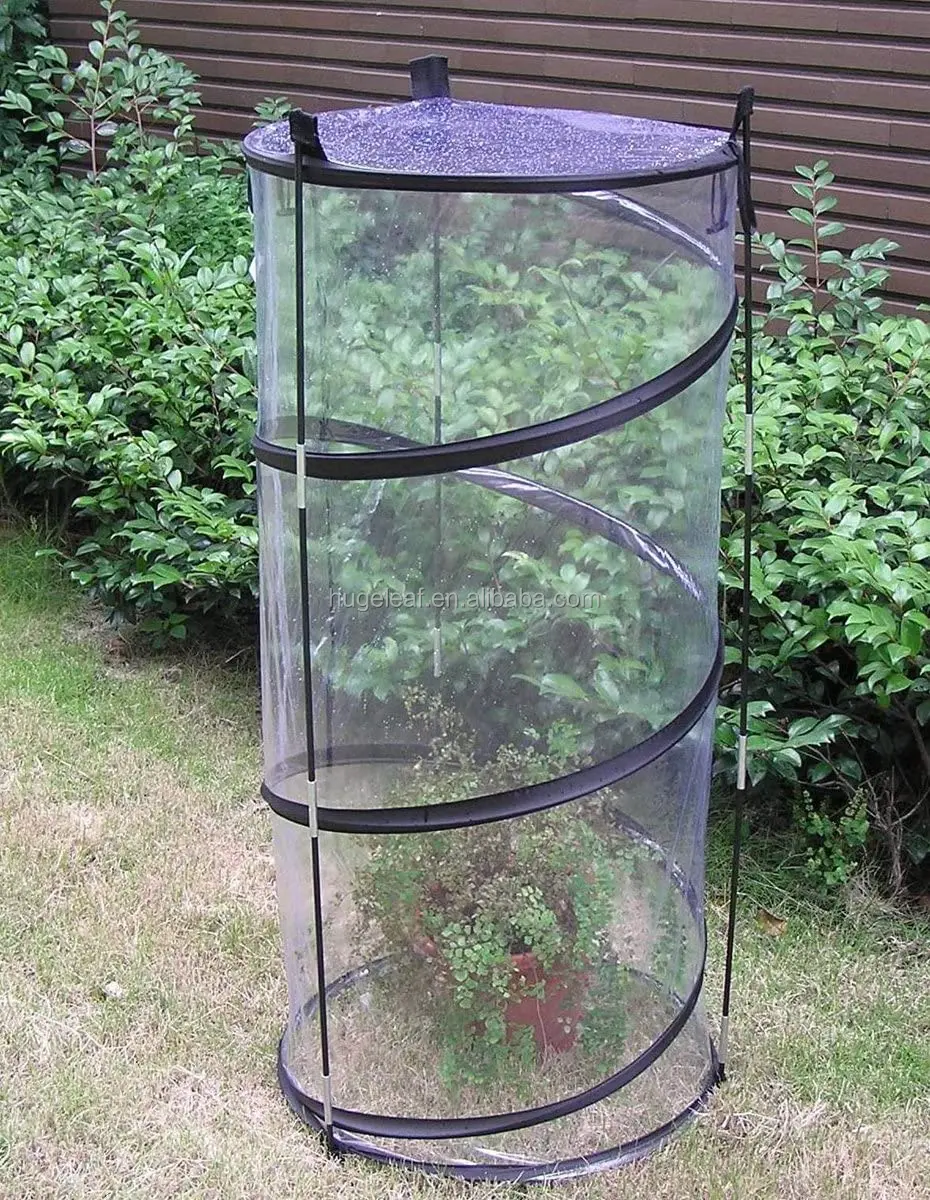 Portable Mini Twist Up Tomato Cloche Lightweight Gardening Plant Cover Plant Protection Pop Up Garden Greenhouse