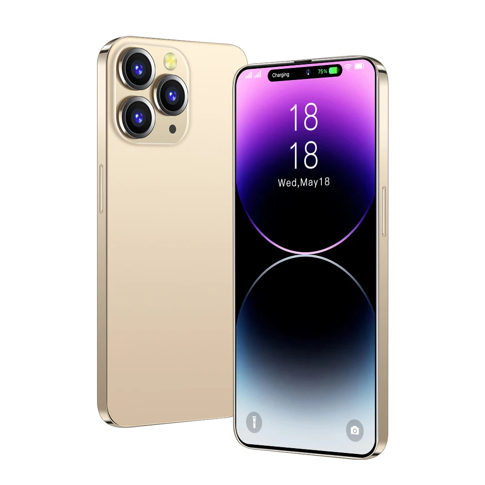 i14Pro Max  6.8inch Memory 4+64GB Battery 7800mah 5G Face unlock ID Smart Android Phone