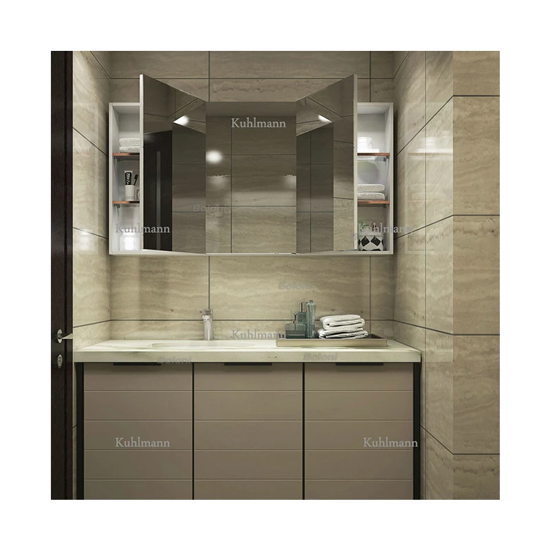 Boloni New Design Vertical Bathroom Furniture Multifunctional Bathroom Wash Basin Cabinet in Bathroom Vanties