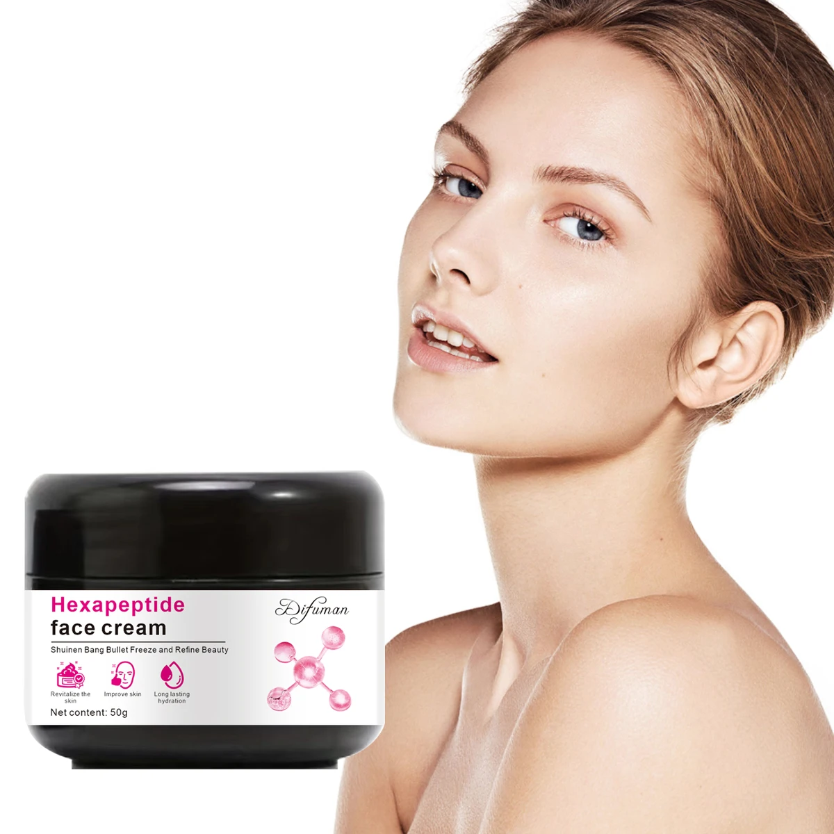 Ceramide Moisturizing Facial Cream Instant Bleaching Whitening Anti-Aging Effects Pearl Beauty Eye Hexapeptide Vitamin Oil Acne