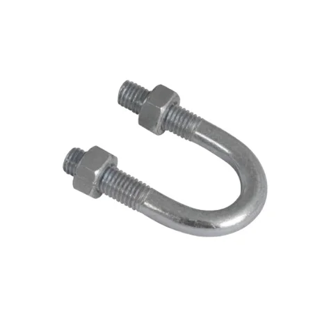 DIN3570  Monel Alloy Carbon Steel U-Shaped Bolt M6 M8 M10 M12 M16 Threads Zinc Plated Plain Available 16mm 20mm 150mm U/J -Bolt
