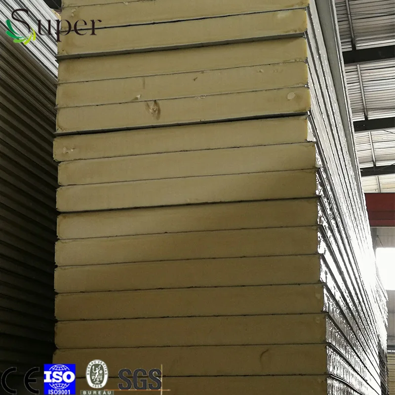 
Insulated Interior Cold Room Polyurethane Foam PU Sandwich Wall Panel 