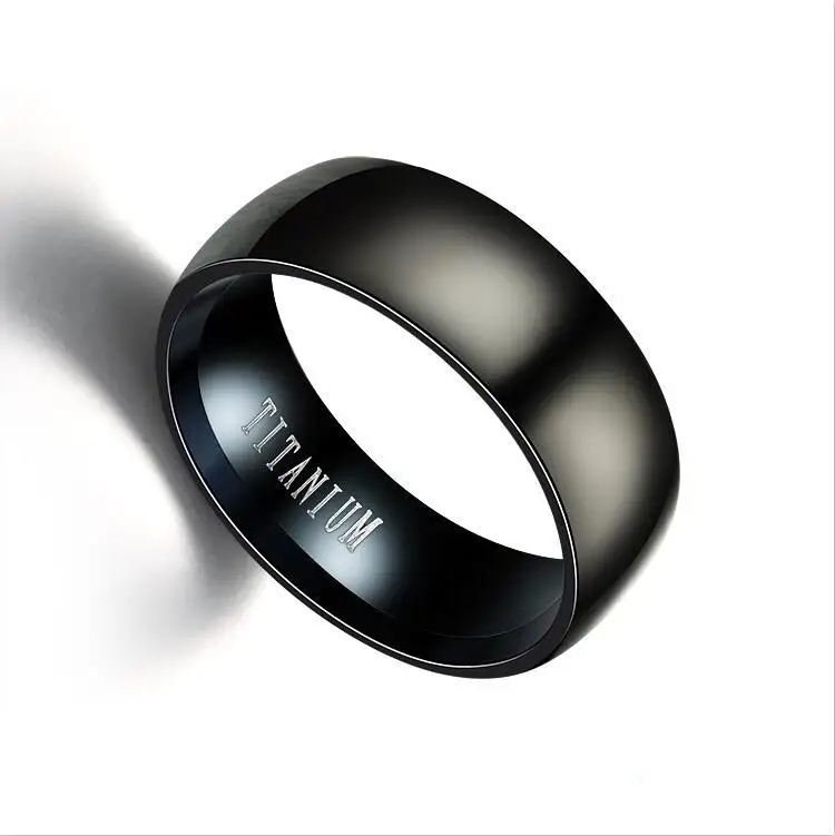 2023 Stainless Steel Jewelry Wholesale Mens Color Changing  Mood Intelligent Body Temperature Black Smart Rings