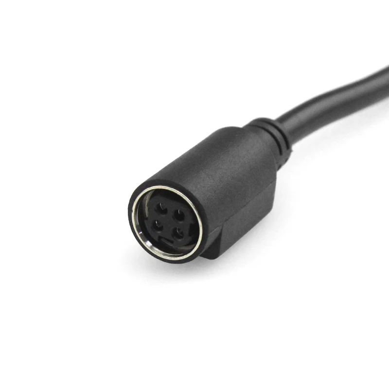 16AWG 4 Pin Din Female To Male Injection Molded DIN 4P Cord Printer Power Cable