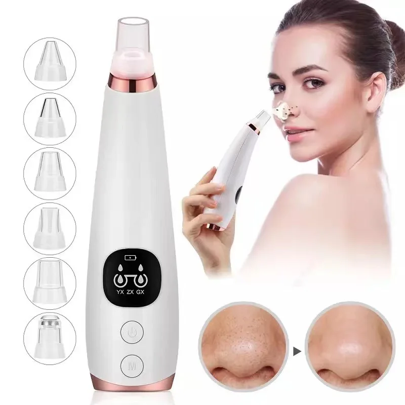  Professional Skin care rechargeable electric facial nose Vacuum blackhead