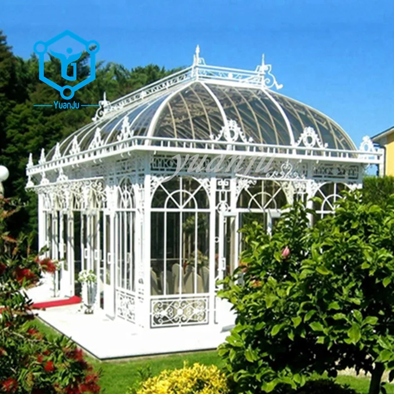 Outdoor Large Wrought Iron Garden Gazebo Metal Garden Pavilion for Sale