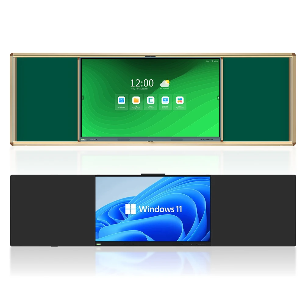Push pull chalkboard big size writing blackboard interactive smart blackboards for classroom