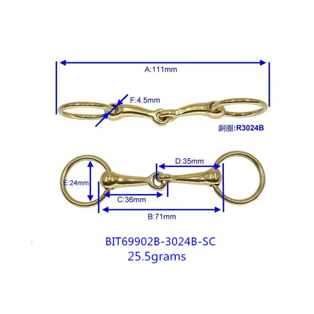 Trephine solid joint brass rebite ring hollow nozzle loose O-ring