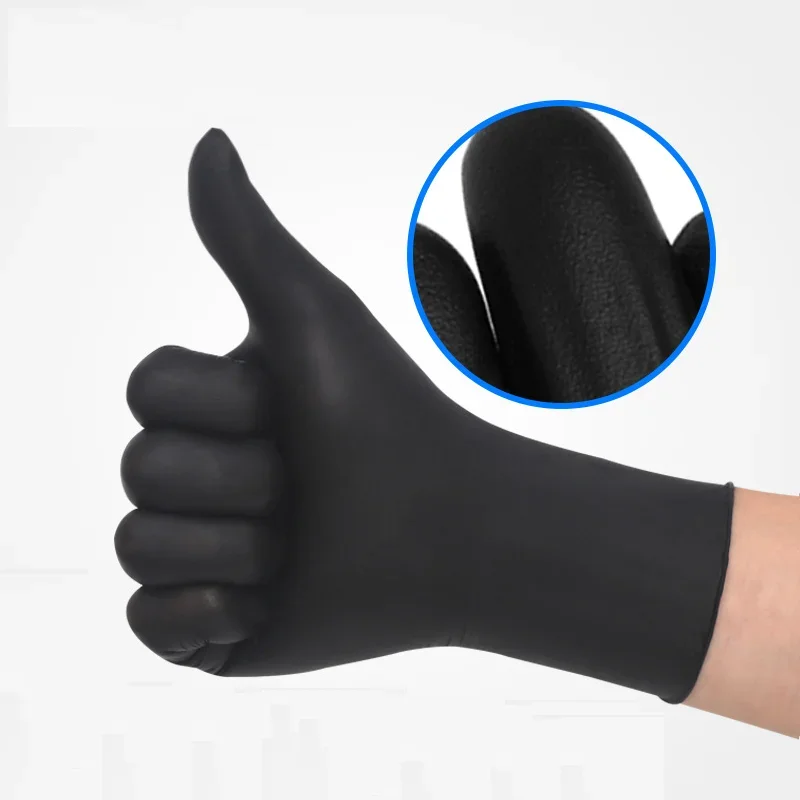 100% nitrile gloves barber 9 inches blue black tattoo shop beauty pink glove custom box latex free black nitrile gloves