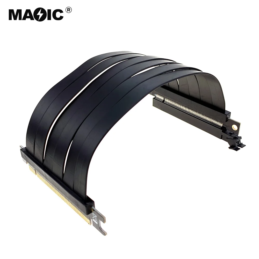 Newest PCI Express Riser Card graphics card 16x to 16x extender cable pcie flexible extension cable 16x 3.0 for Computer Graphic