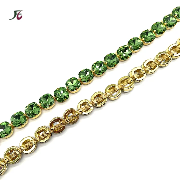 Customized Handmade Luxury Sewing on iridescent Diamond Purple Fuchsia AB Rhinestone Trimming for carnival garment accessories