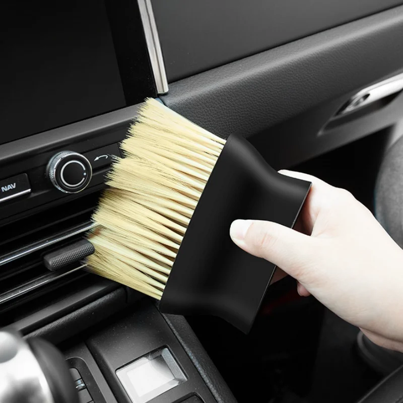 Multifunction Plastic Handle Soft-bristled Cleaning Brush Dust Removal Brush for Cleaning Gaps Car Interior Keyboard
