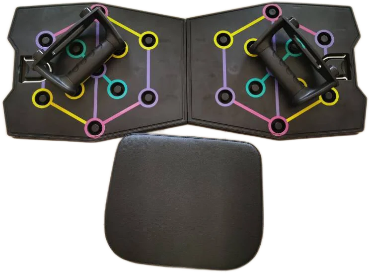 Folding Push-Ups Stands Board Portable Fitness Workout Exercise Equipment 9 in 1 pushup Board