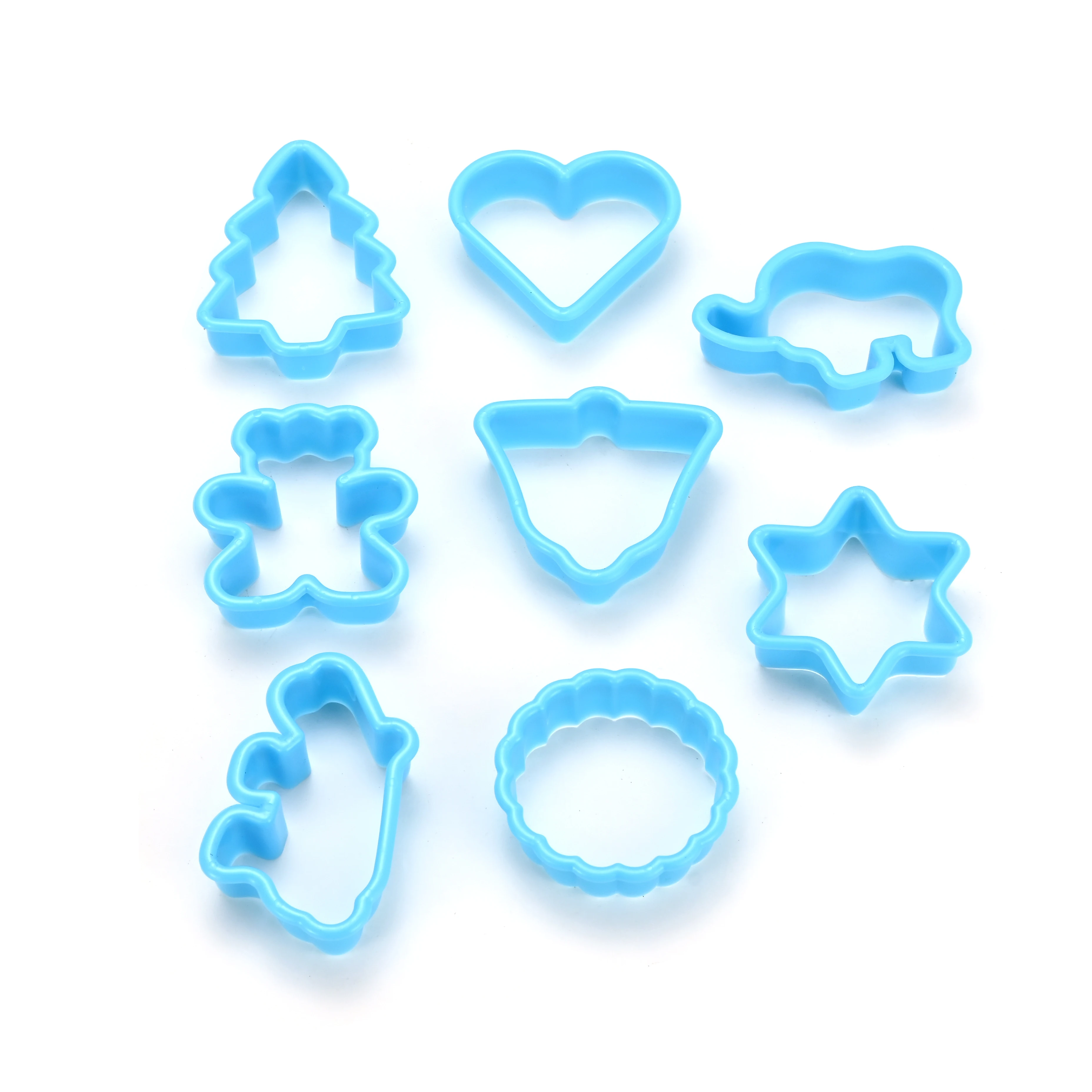 
Factory Customized Plastic Different Shape Biscuit Mould Custom Christmas Cookie Cutters Set 
