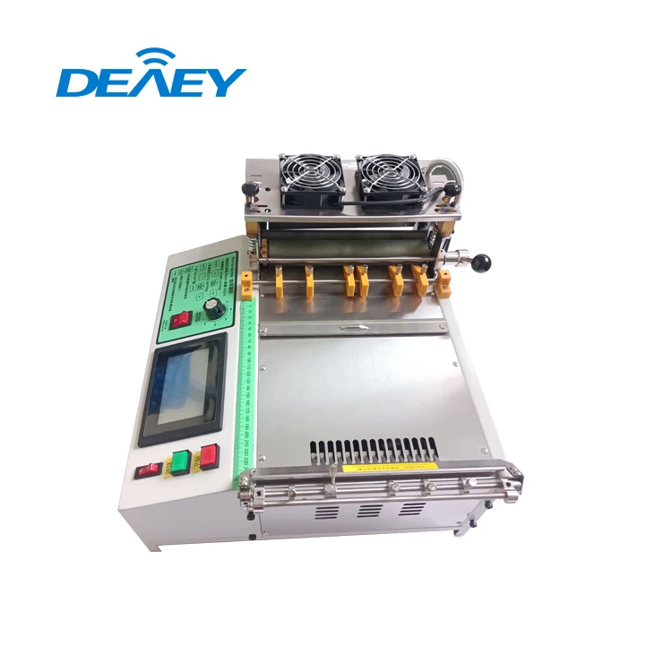 220mm Velcroes Tape Thin Cutting Machine Thick Dispenser Die Cut Strip Fabric Ribbon Cutter Zig Zag