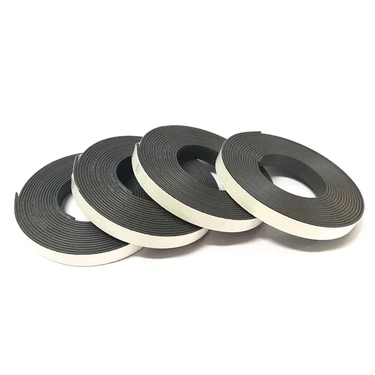 
Hot sale Rubber magnet Door Window Screen Flexible Magnetic Rubber Strip Pairs With Back Tape 