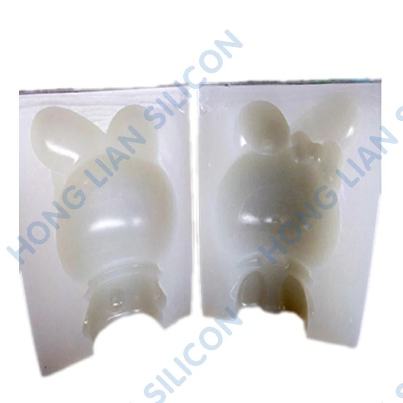 Make 3D mold ornaments using RTV2 liquid silicone rubber Milky White 25A Shore Hardness 100:2 with hardener