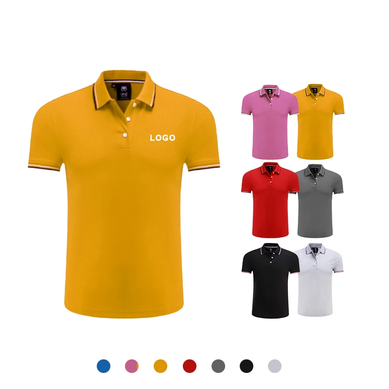 Оптовая продажа, тянущиеся Модные мужские футболки для гольфа в клетку, рубашка-поло с короткими рукавами и вышивкой на заказ