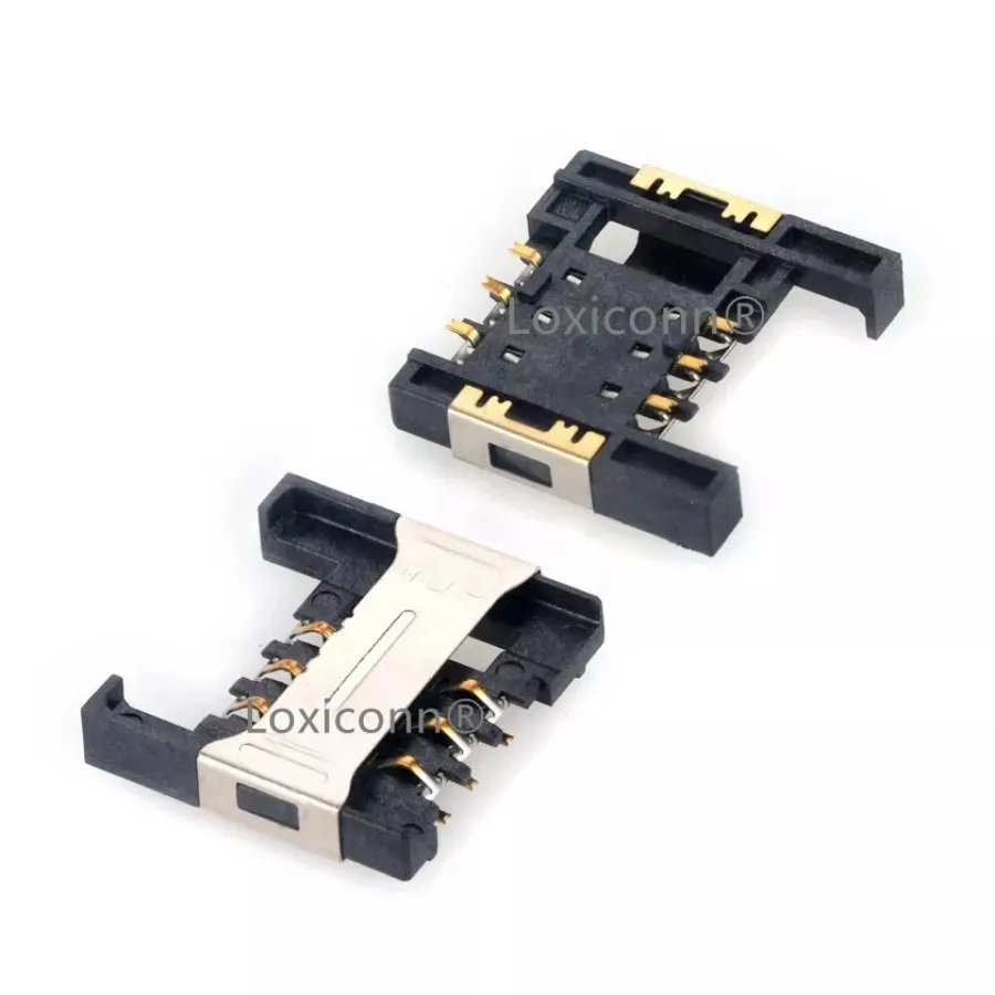 6 Pin SIM card connector Adapter Mini Sim Card socket Holder H2.8mm SIM card reader