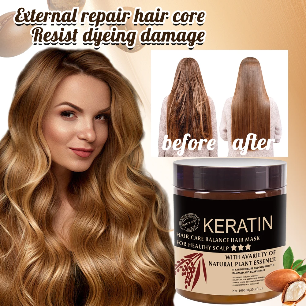 Popular keratin hair mask keratin hair treatment mask max care brazil hair mask