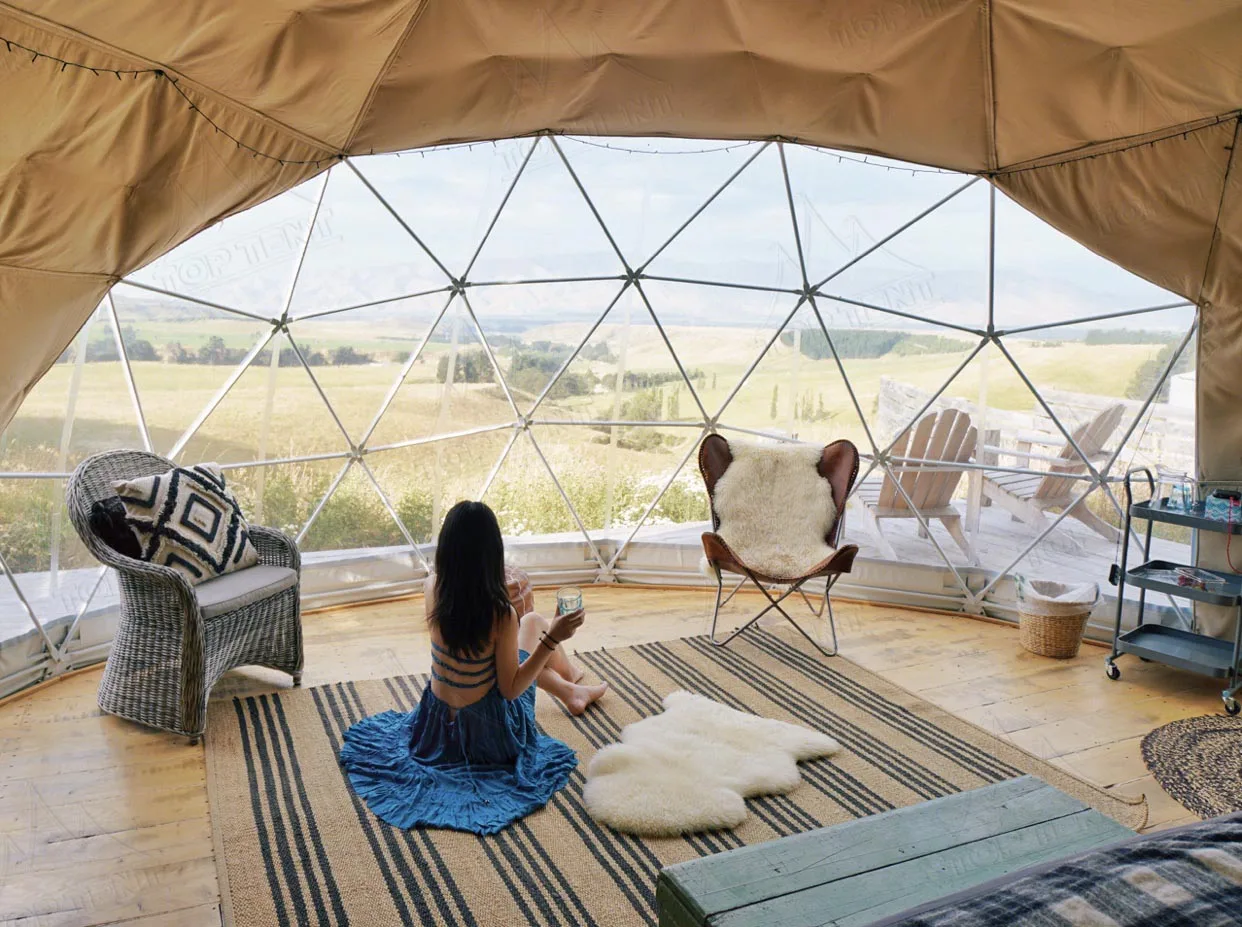 Роскошный геодезический купол диаметром 5 м для гостиниц Igloo Living продажи