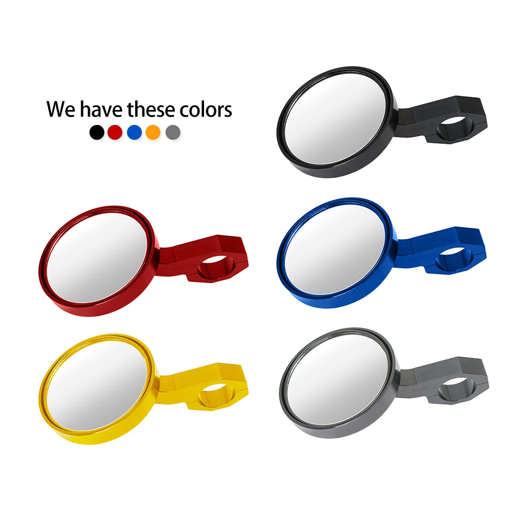 
Black Aluminum Rear View Mirror 1.75