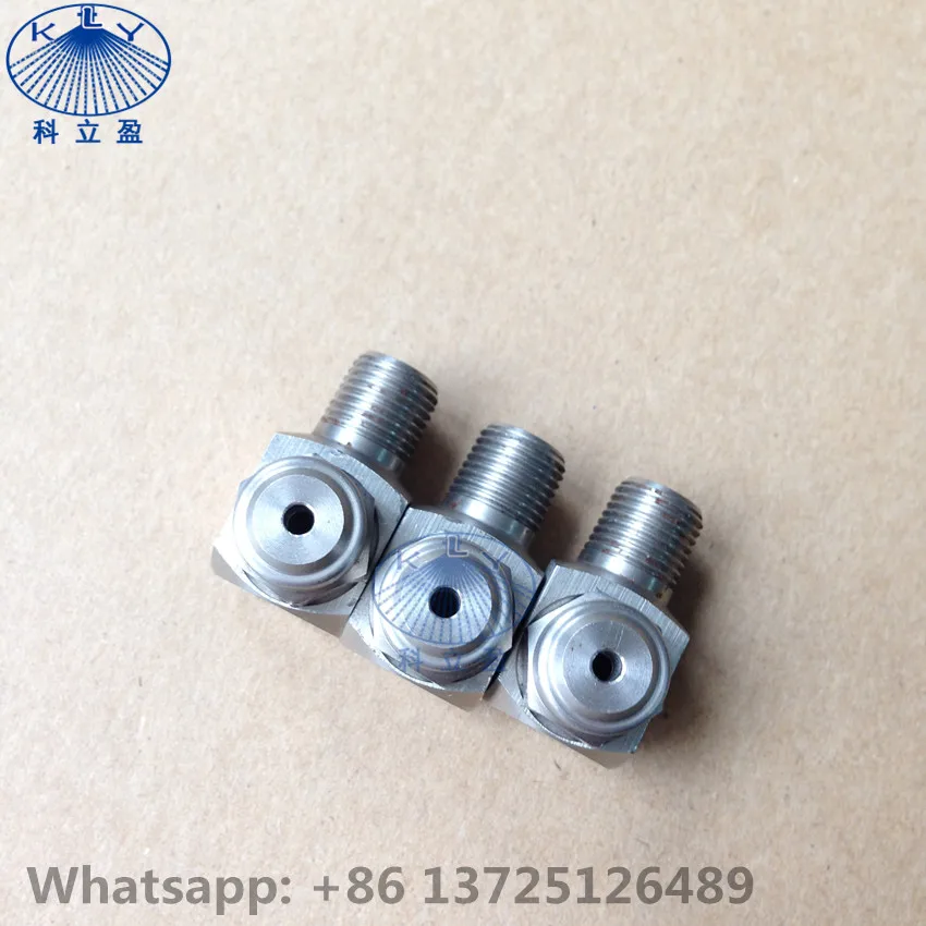 Angle type water jet full cone nozzle