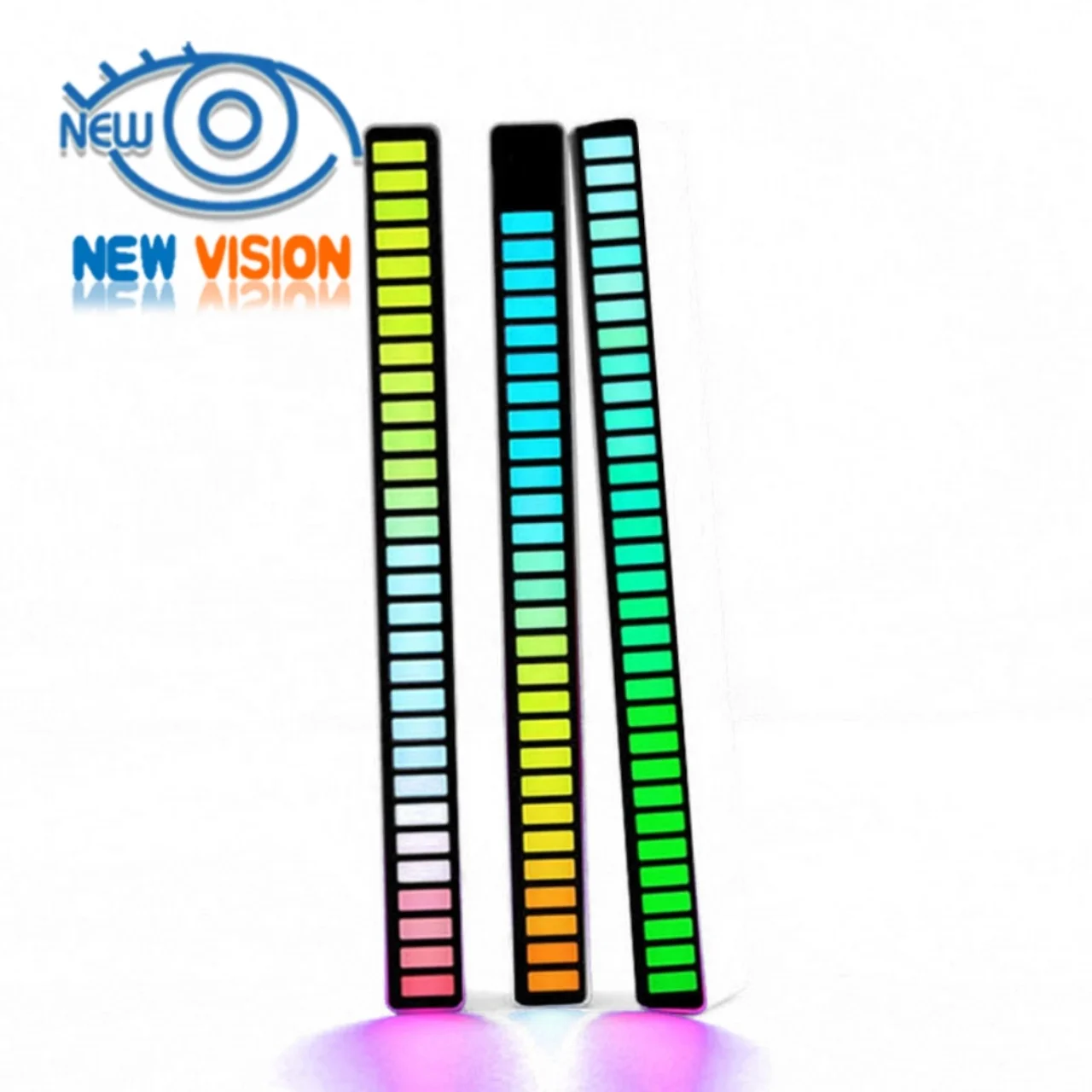 
2021 Atmosphere Light Sound Control Pickup Rhythm Light Dazzle Color Car Table Top Reform LED Color Light 