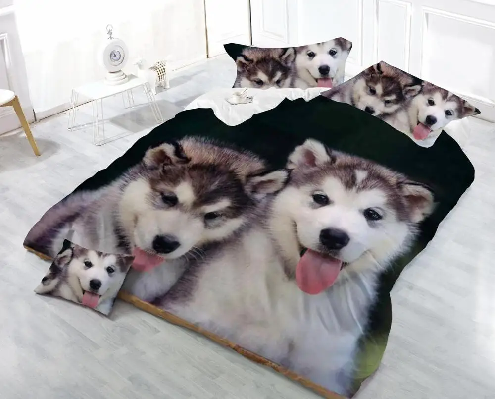 China panda king size animal duvet cover set bed sheets 3d bedding set