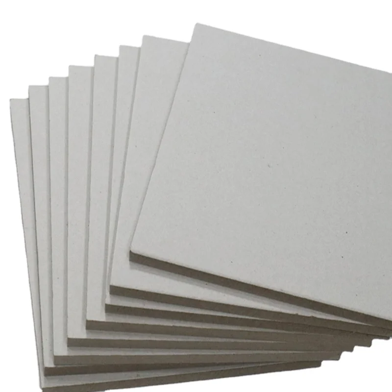 1mm 2mm 3mm Composited Grey paperboard Thickness Gsm Board Paper Grey Solid Cardboard