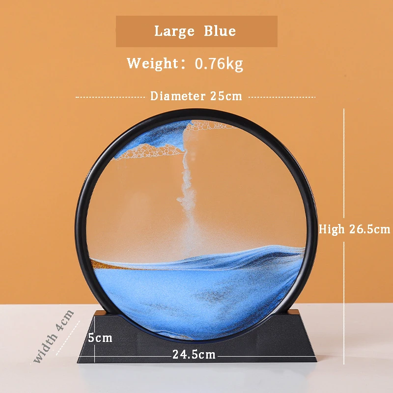 High-end Light Luxury Magic Sand Art Quicksand Painting Hourglass 3d Deep Sea Sandscape Quicksand Painting For Home Decor