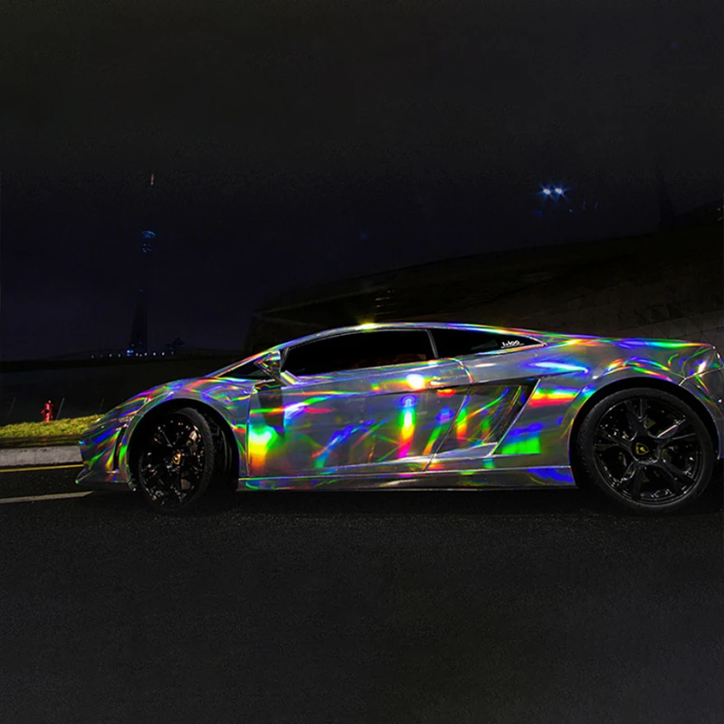 Widely Used wrap film car wrap vinyl paint protection Laser silver film vinyl car film