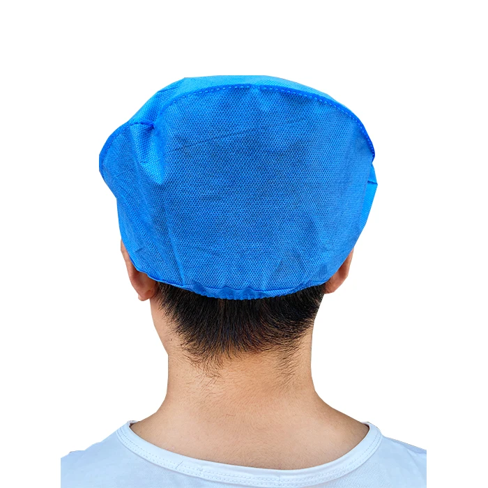 Non-woven Disposable Doctor Cap Operation Room Surgeon Hat Tie On Surgical Cap