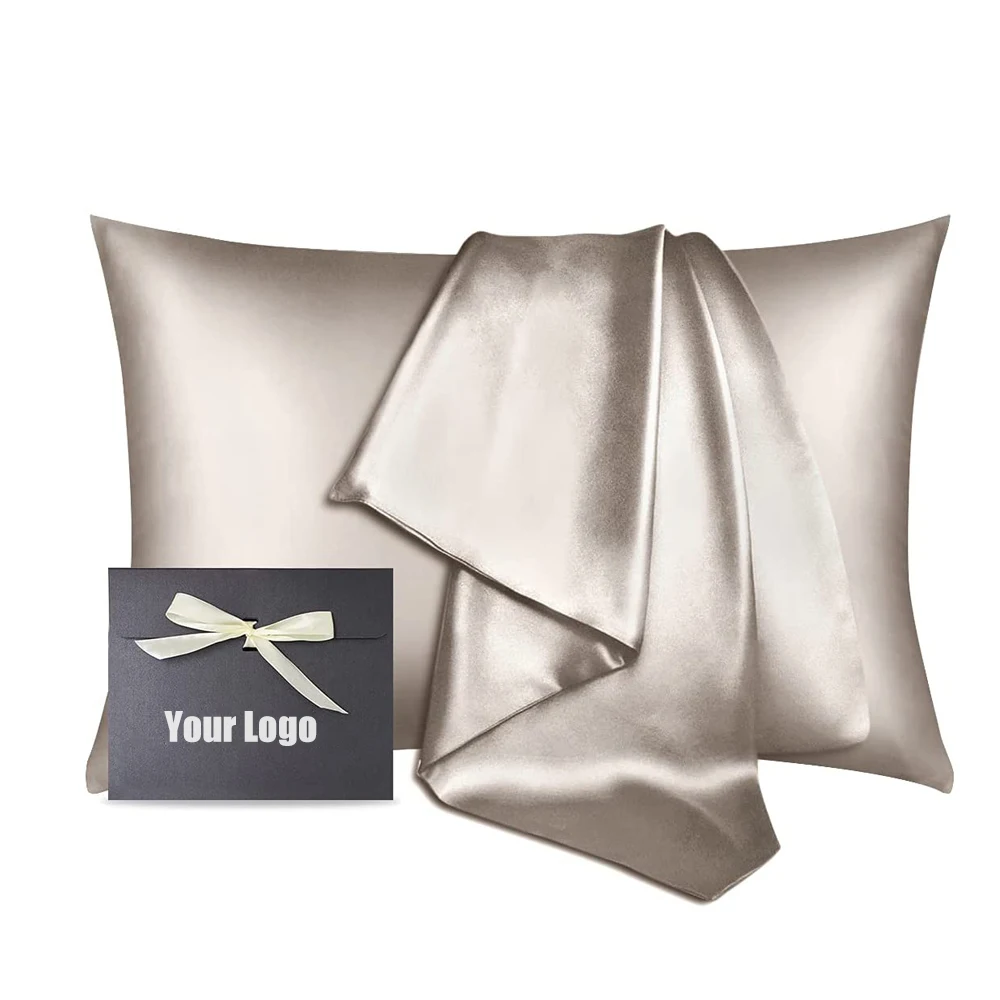 Factory Wholesale 6A 22mm 100% Mulberry Silk Pillowcase 19mm 6A Mulberry Silk Pillow Case