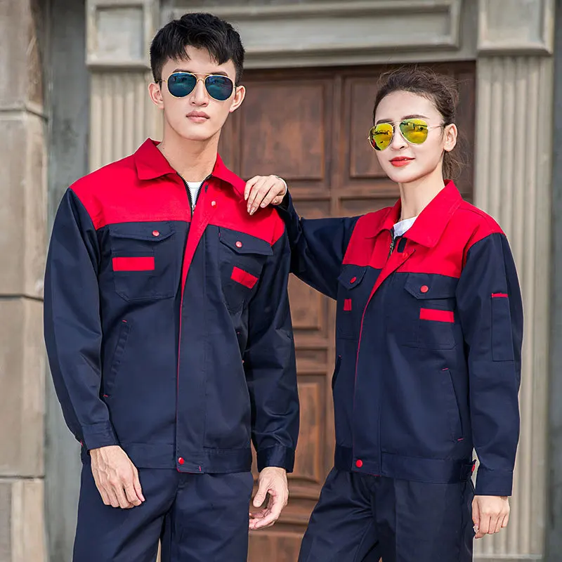 Factory Sales Long Sleeves Safety Uniform Professional Overall Work Suit Work Clothes Men