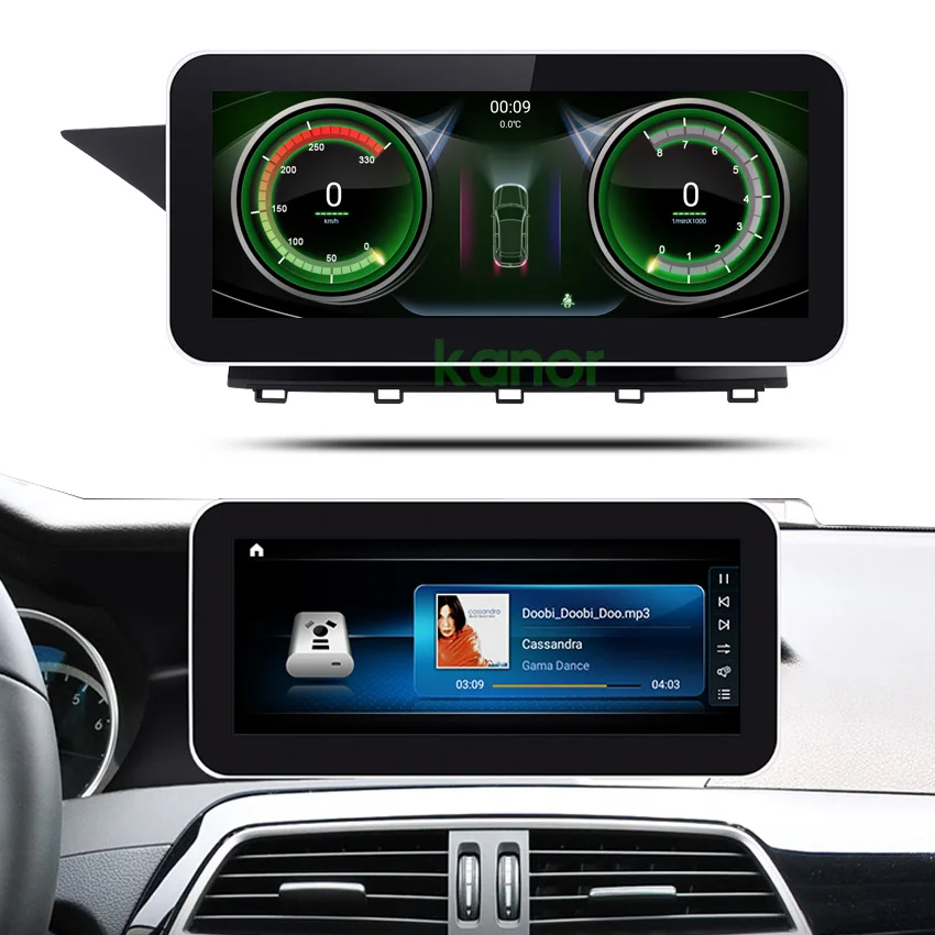 Автомобильный gps мультимедийный плеер KANOR 12 3 дюймов android 10 0 экран для mercedes benz GLK Class X204 GLK350 GLK250 GLK300