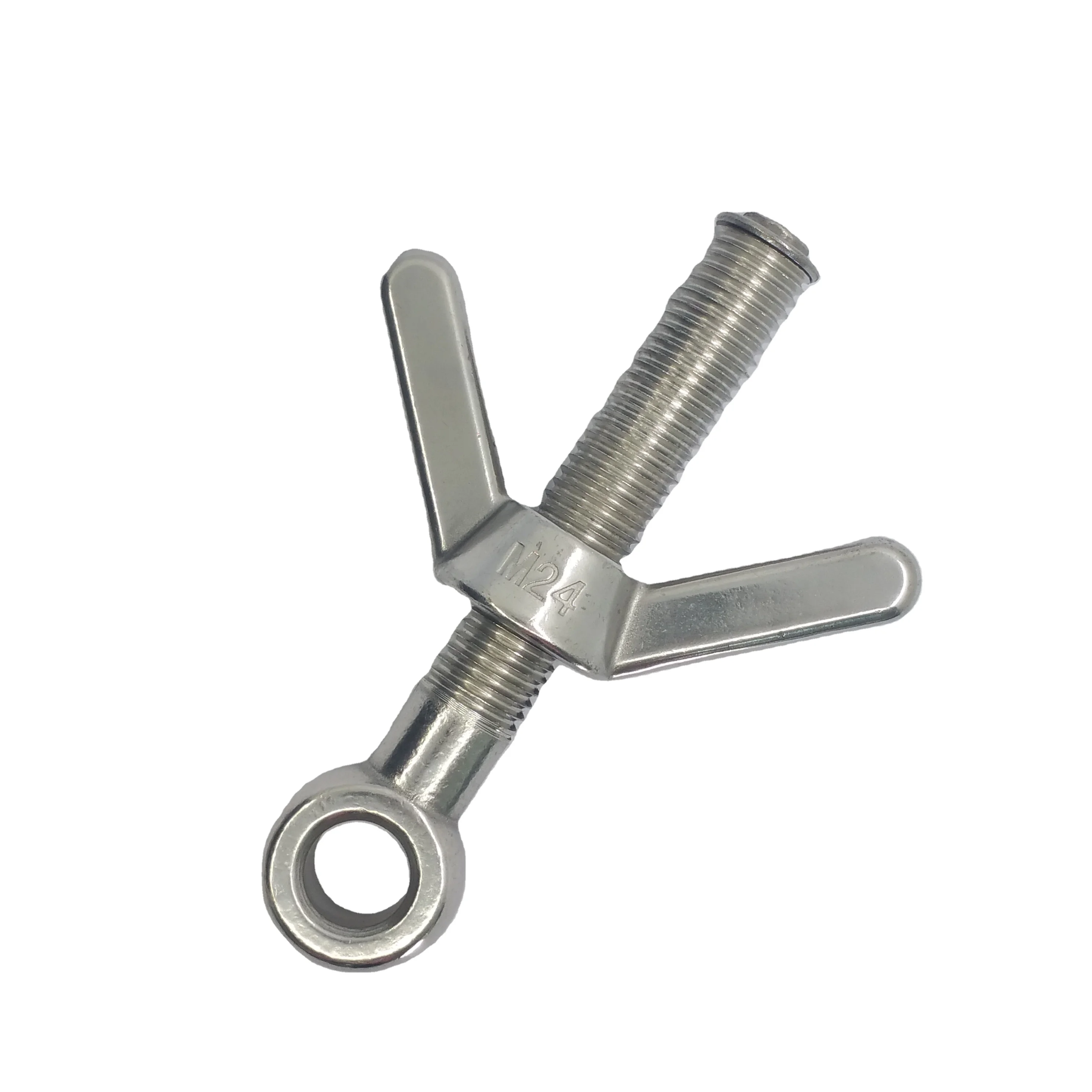 Marine Grade 316  Stainless Steel Eye Bolt With Wing Nut