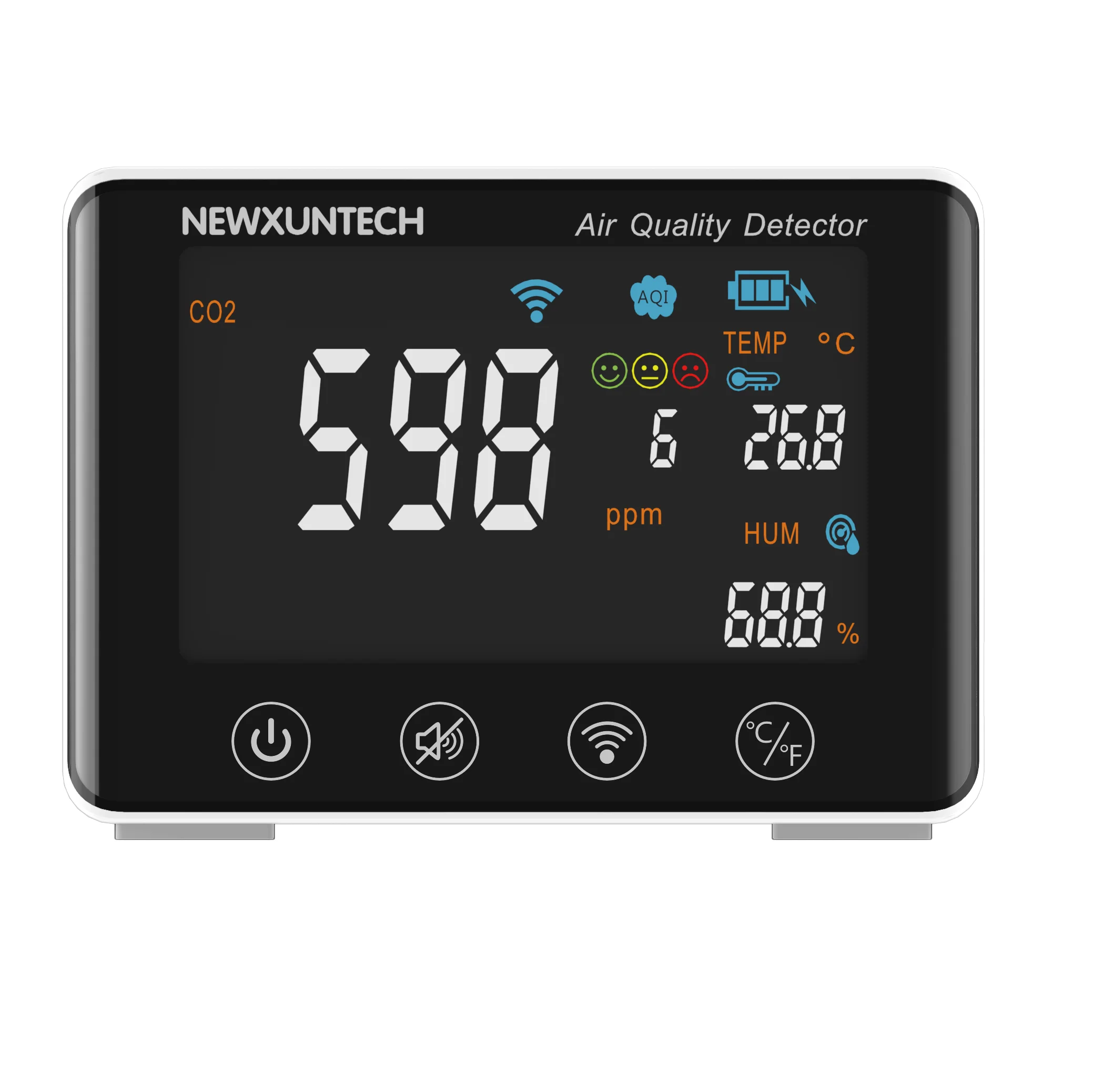 Factory Price Tuya Wallmount Green House Automotive Gas Analyzer Exhaust Gas Analyzer Co2 Meter Wall Detector