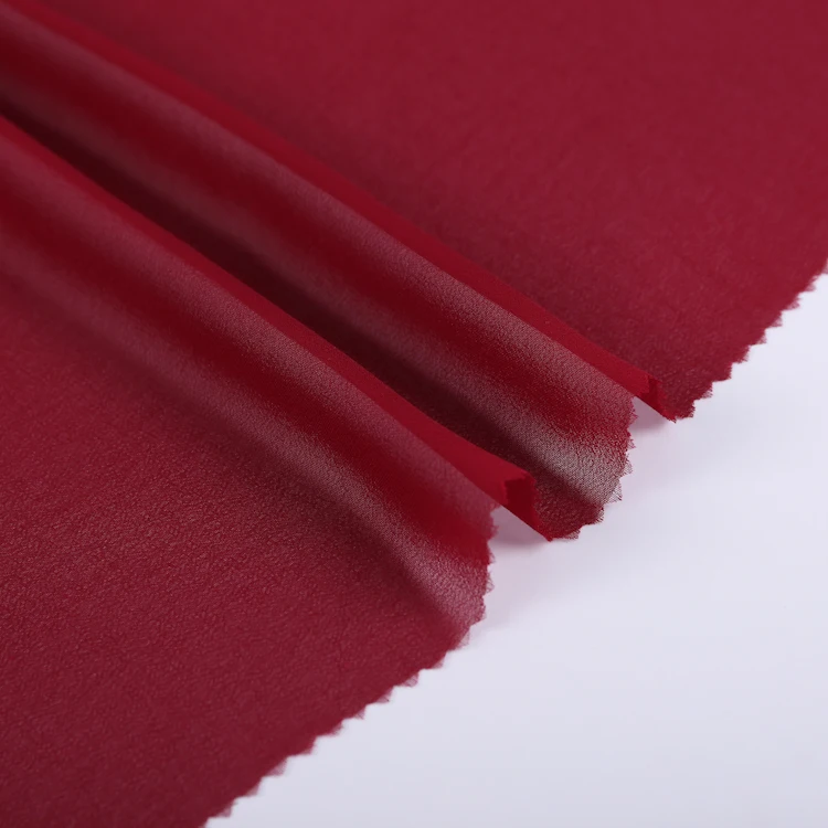 
HI-MULTI CREPE chiffon woven 100% polyester fabric for women dress 