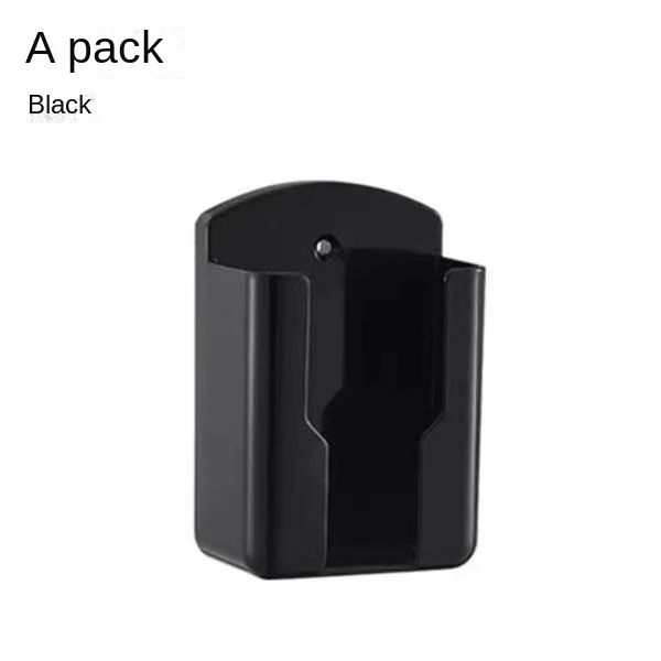 Modern Plastic TV Mobile Phone Remote Control Storage Box Wall-mounted Air Conditioner Remote Control Charger Rack Punch-Free