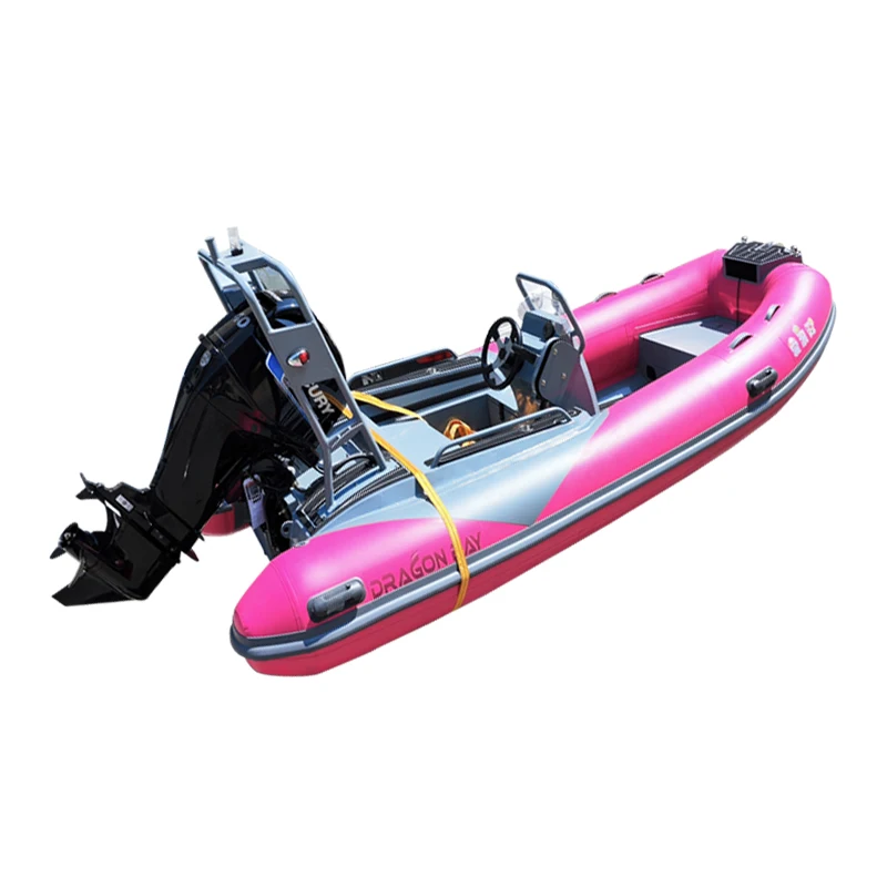 CE Certification Cheap Hypalon 390 13ft 12ft Inflatable Finishing Deep V 3.9m Aluminum Hull Center Console Rib Boat With Engine