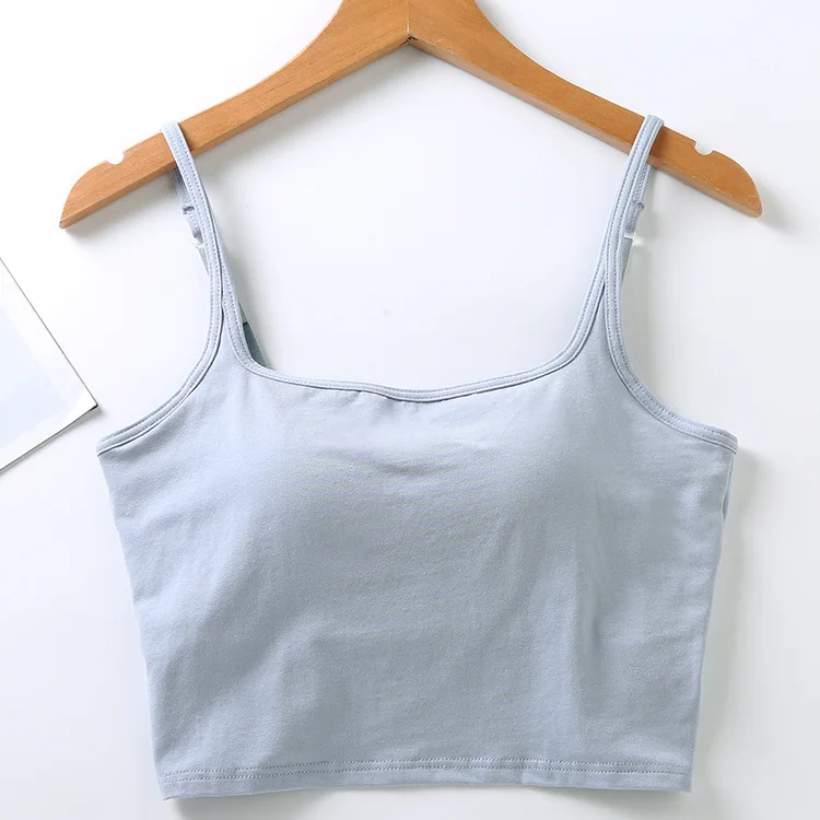 Hot Selling Beauty Back Camisole with Chest Pad and Chest Wrap Women Underwear Breathable fancy camisole top