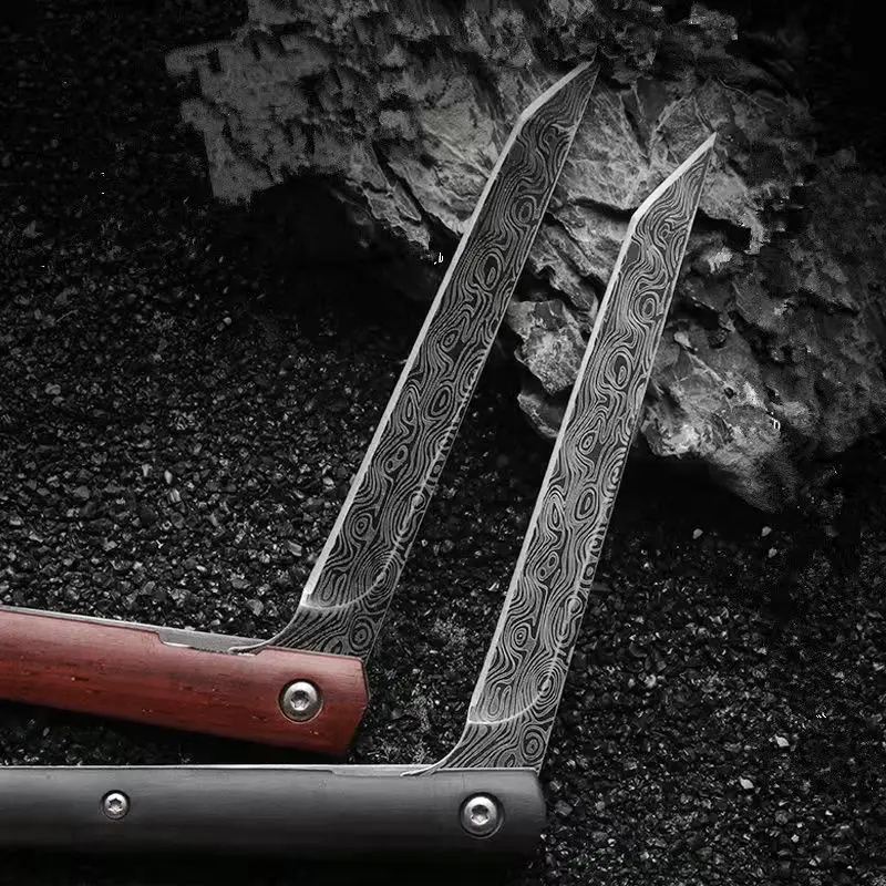 stylish outdoor survival Knife traditional hunting camping metal blade folding pocket knife edc