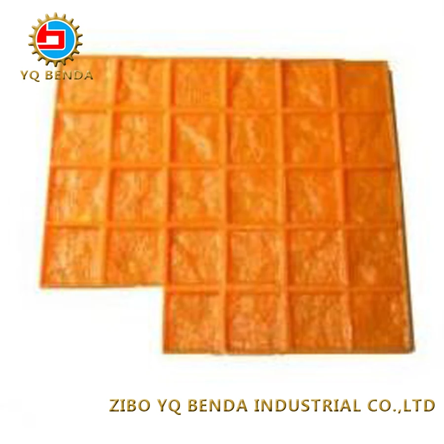 PU Imprint Mat Vertical Wall Artificial Stone Concrete Stamp Mold