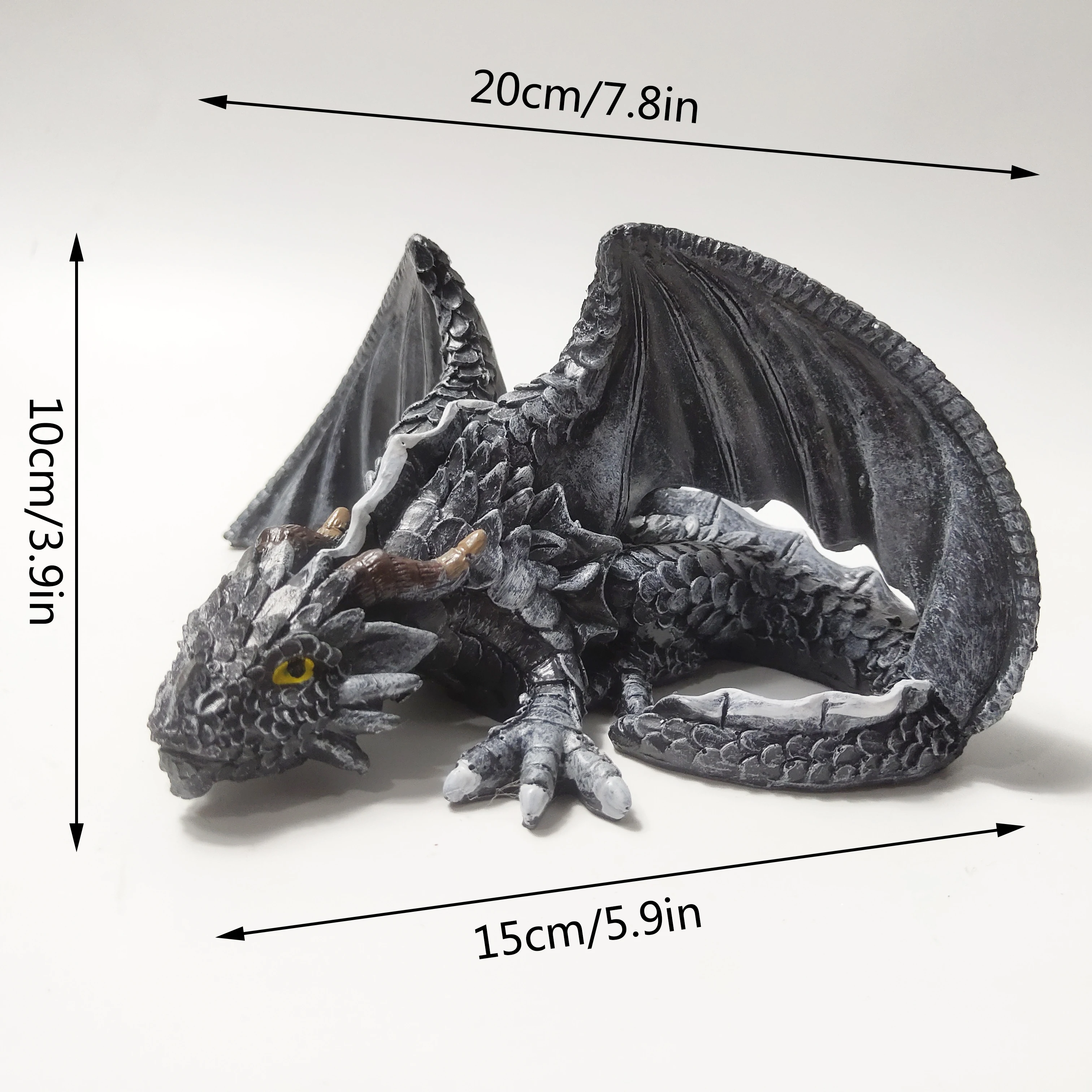 Fengzhi Factory European & American style majestic dragon sculpture large squat dragon sculpture outdoor decorative resin crafts